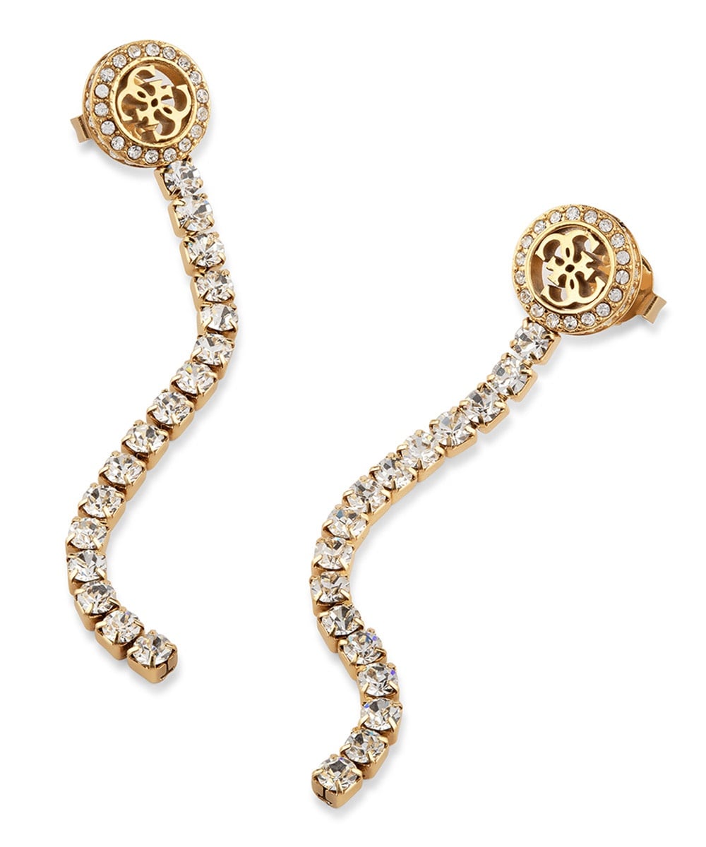 Guess JUBE05144JWYG Damen-Ohrringe Paradise Tennis Goldfarben