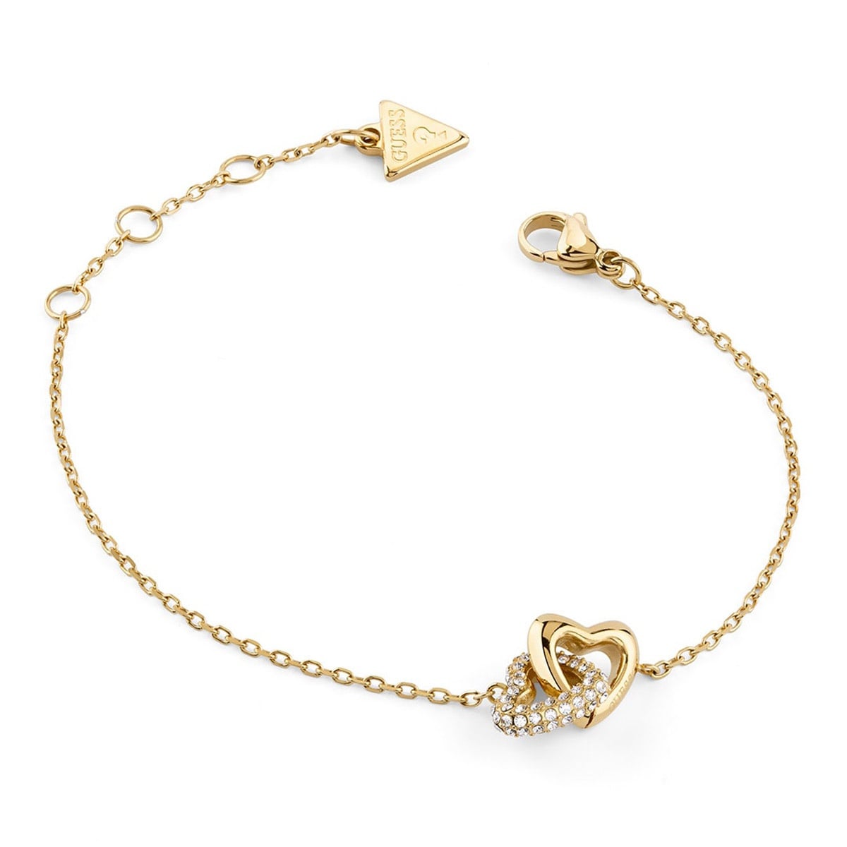 Guess JUBB06014JWYGS Damen-Armband Herzen Goldfarben