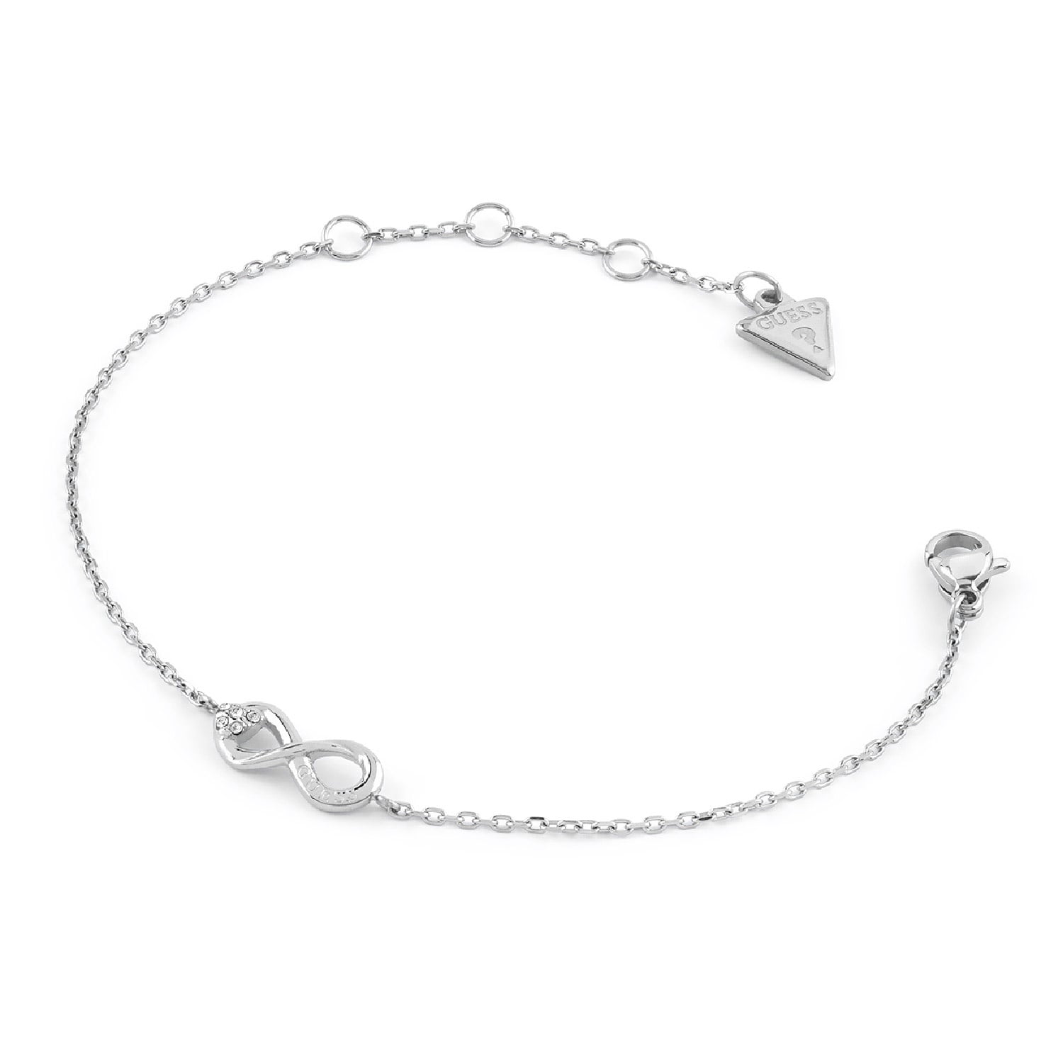 Guess JUBB06048JWRHS Damen-Armband Unendlichkeitszeichen Silberfarben