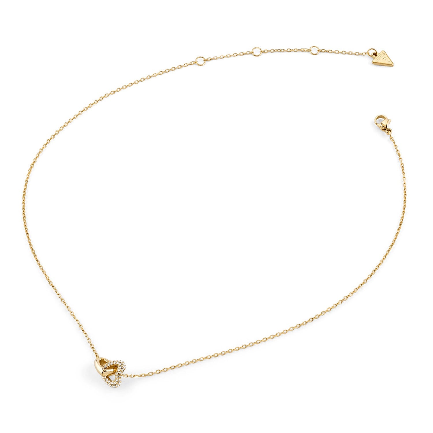 Guess JUBN06013JWYGT/U Damen-Kette Herzen Goldfarben