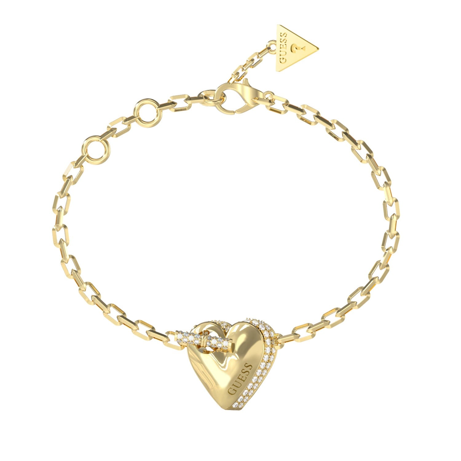 Guess JUBB06074JWYGS Damen-Armband Herz Goldfarben