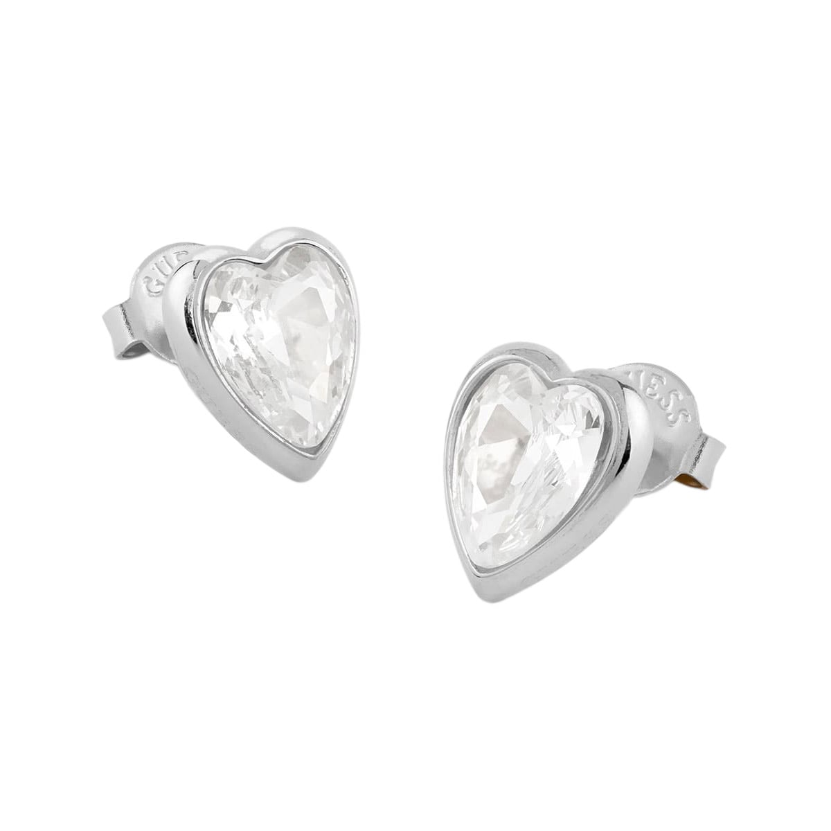 Guess JUBE06361JWRHT/U Damen-Ohrringe Ohrstecker Herz