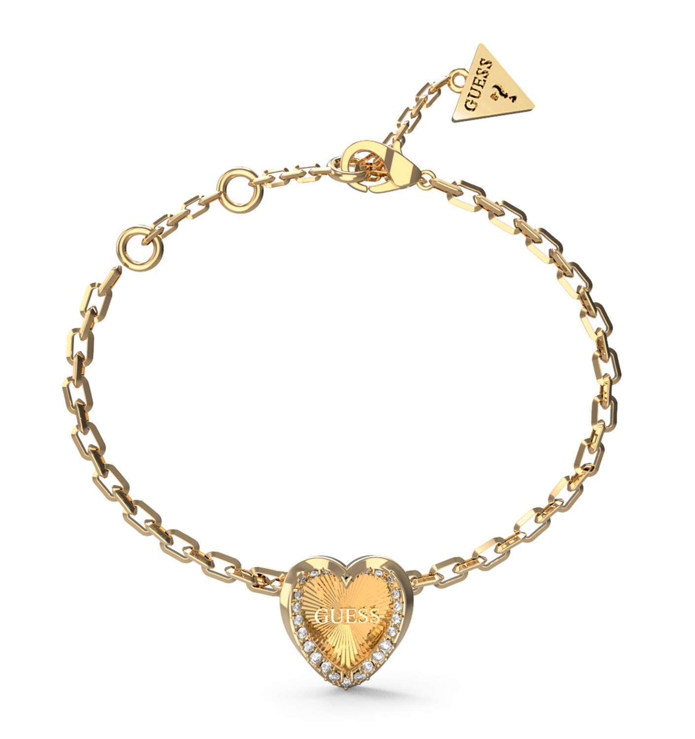 Guess JUBB04607JWYG Damen-Armband Herz Mon Amour Goldfarben