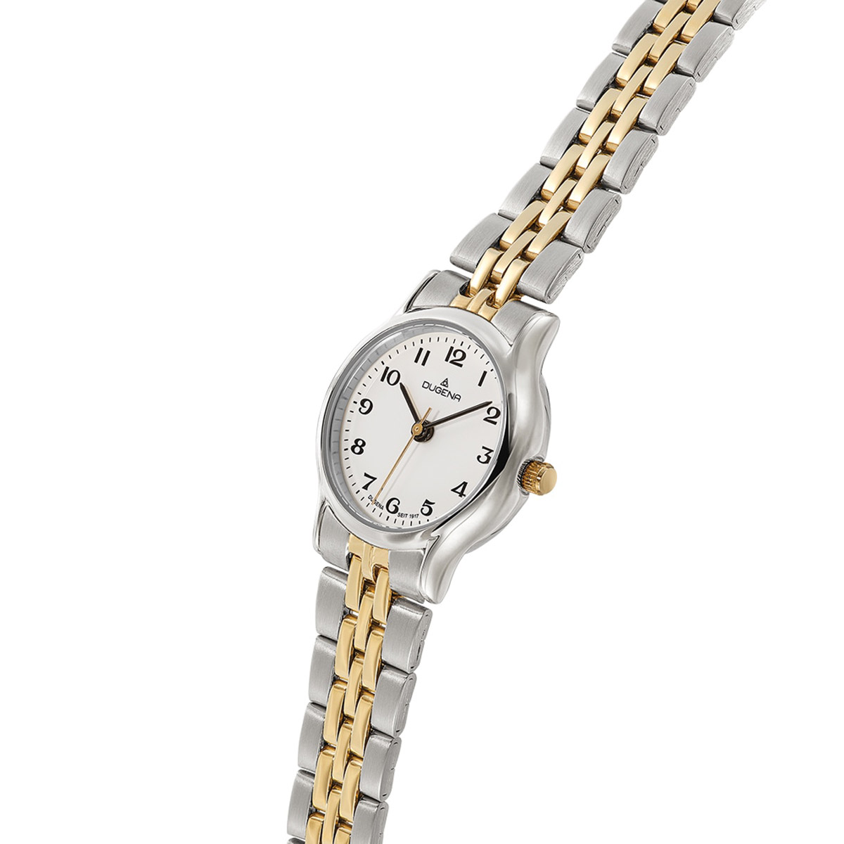 Dugena Women's Watch Vintage Stainless Steel Two-Tone 4461111 • uhrcenter