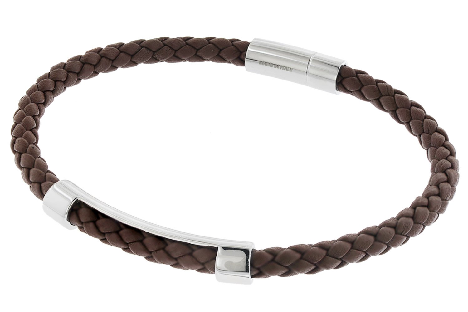 Banain Brown Leather Men's Bracelet - İLVİ