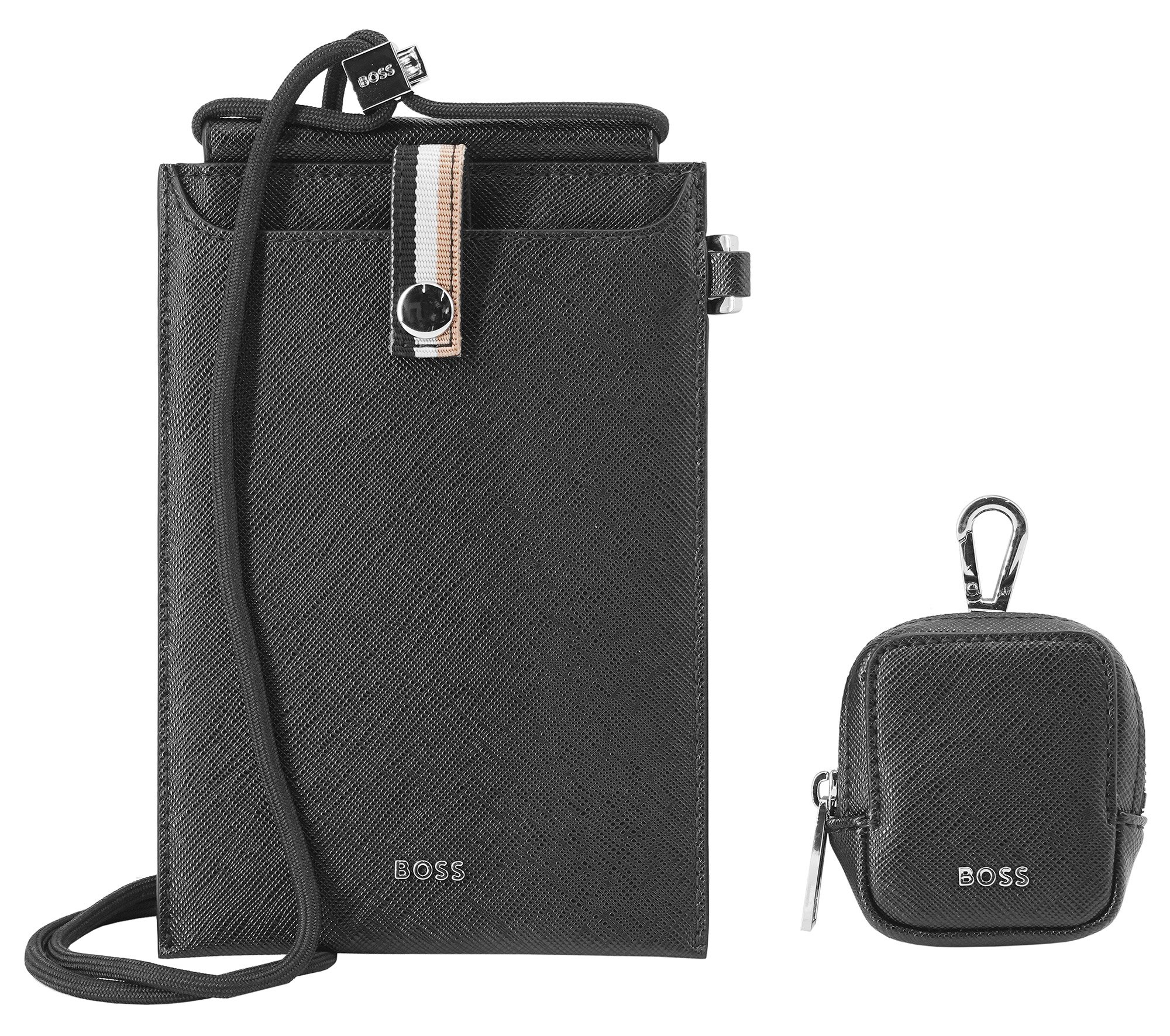 Kopfhörer-Tasche Geschenkset und Schwarz Handy-Tasche BOSS 50487325-001 uhrcenter •