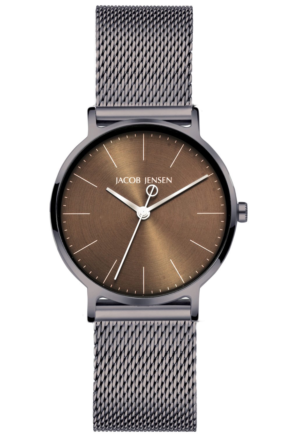 Jacob Jensen 178 Damen-Armbanduhr Titan mit Meshband Mokkabraun Jacob Jensen 178 Damen-Armbanduhr Titan mit Meshband Mokkabraun