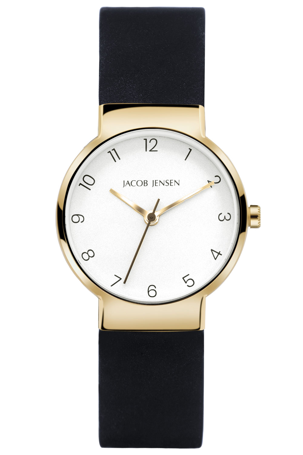 Jacob Jensen 196 Damen-Armbanduhr Titan Quarz Goldfarben Jacob Jensen 196 Damen-Armbanduhr Titan Quarz Goldfarben