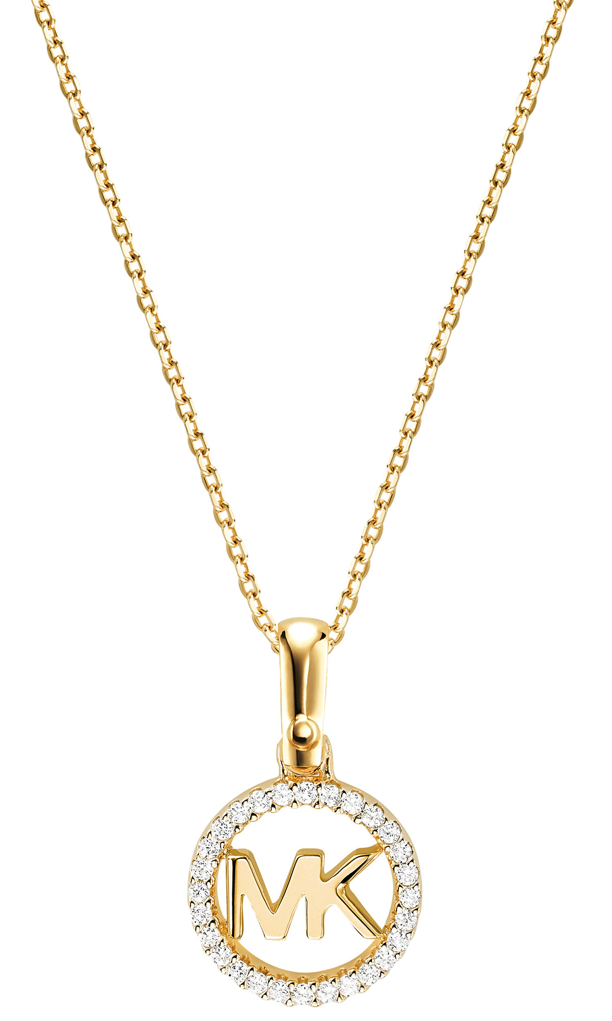 gold mk necklace