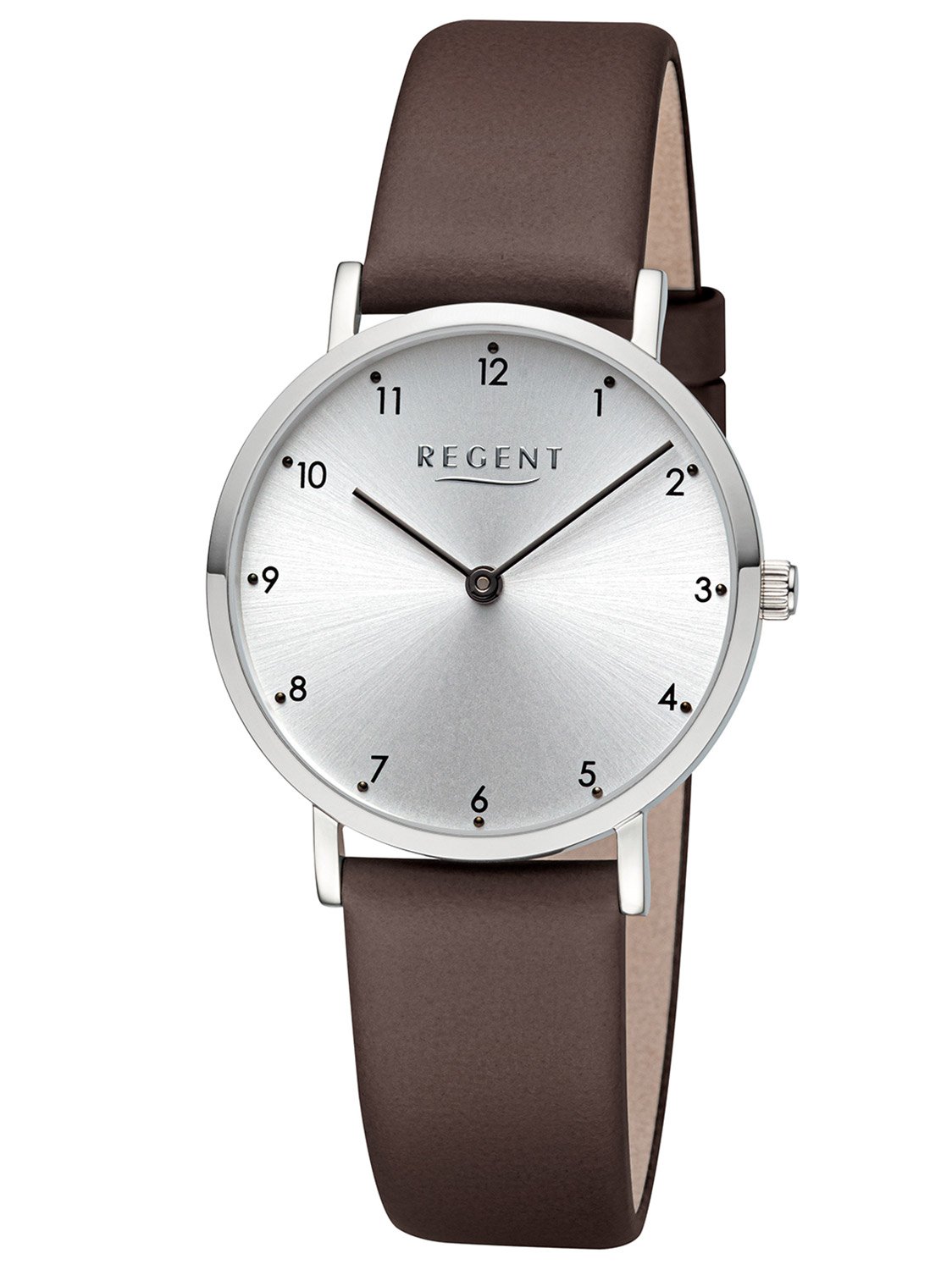 Regent BA-861 Damen-Armbanduhr Quarz Braun