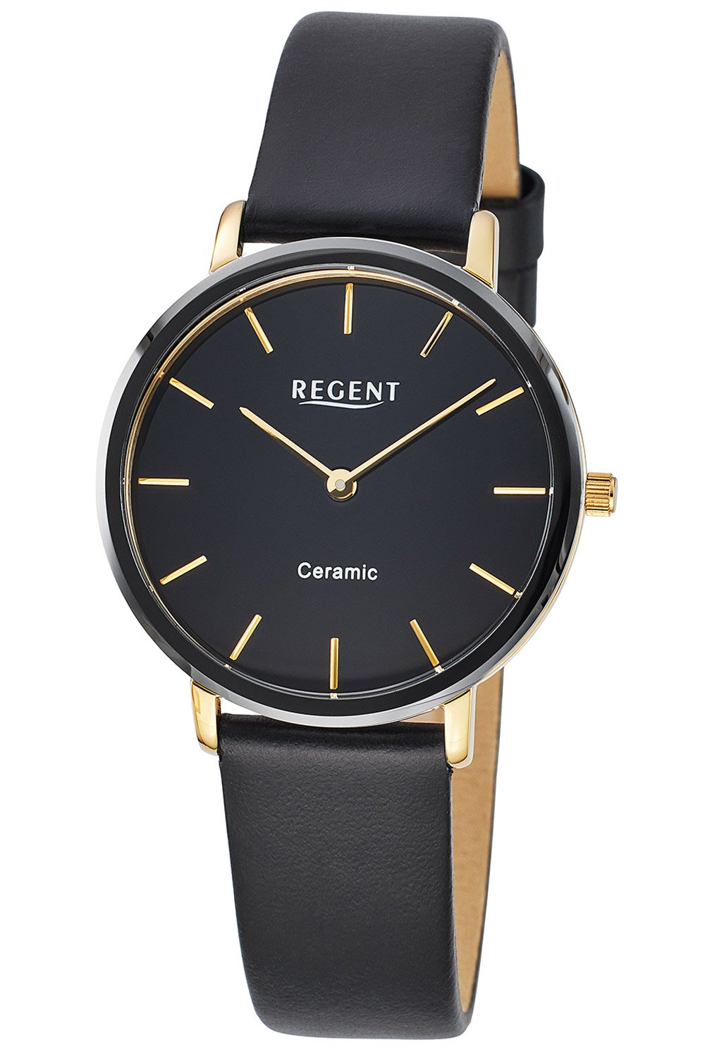 Regent F1586 Damenuhr Edelstahl/Keramik Ø 34 mm