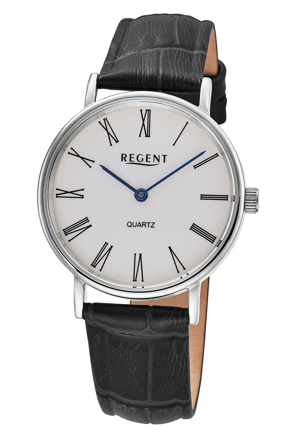 Regent F-1576 Damenuhr Quarz Gut Ablesbar Schwarz/Weiß