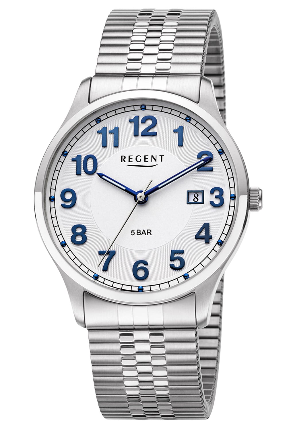 Regent F-1573 Herren-Armbanduhr mit Zugband Gut Ablesbar