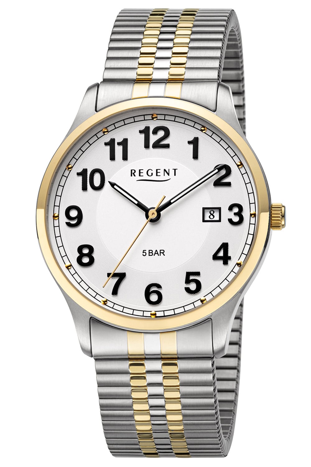 Regent F-1575 Herrenuhr mit Zugband Zweifarbig