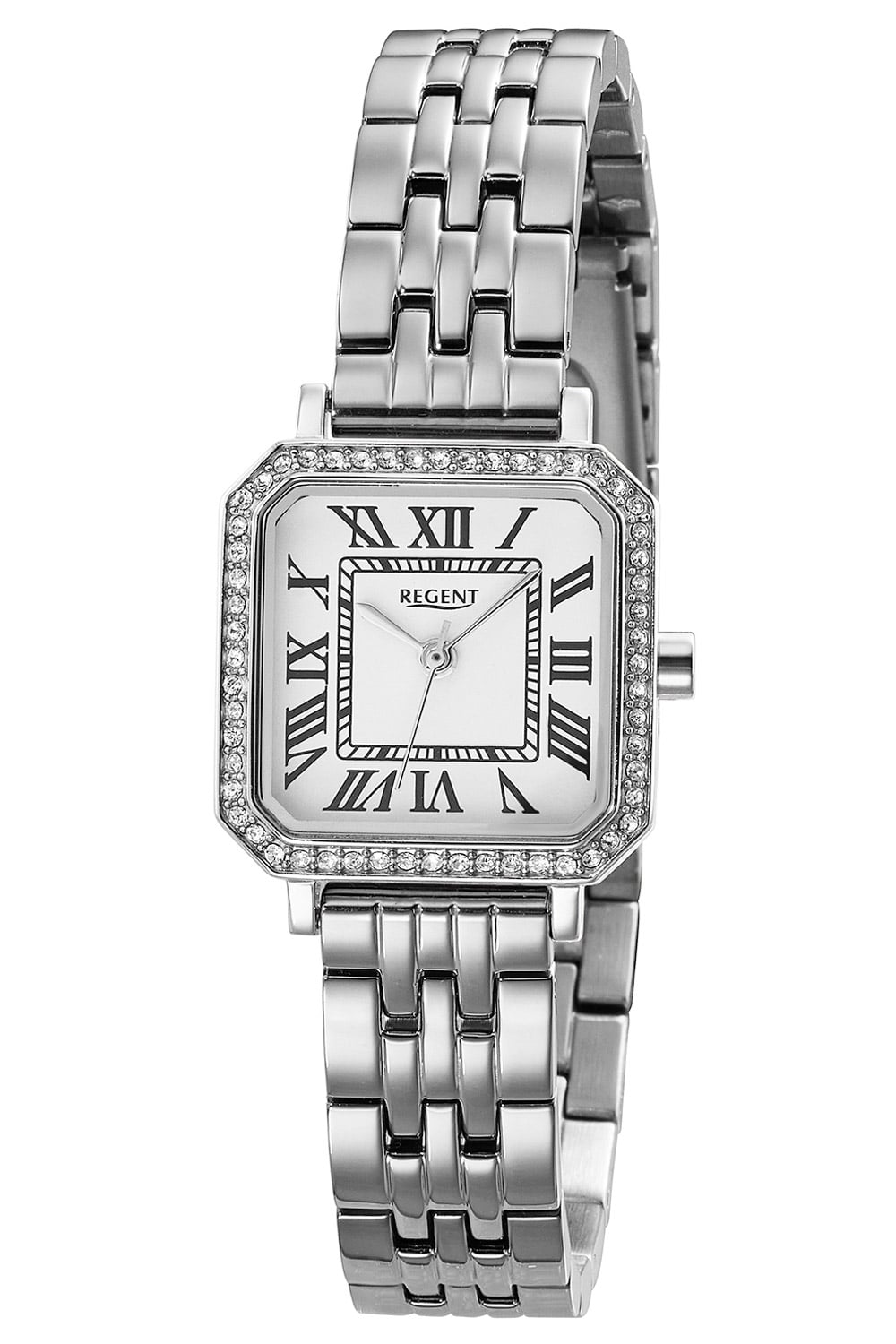 Regent F-1647 Damenuhr Quarz Silberfarben