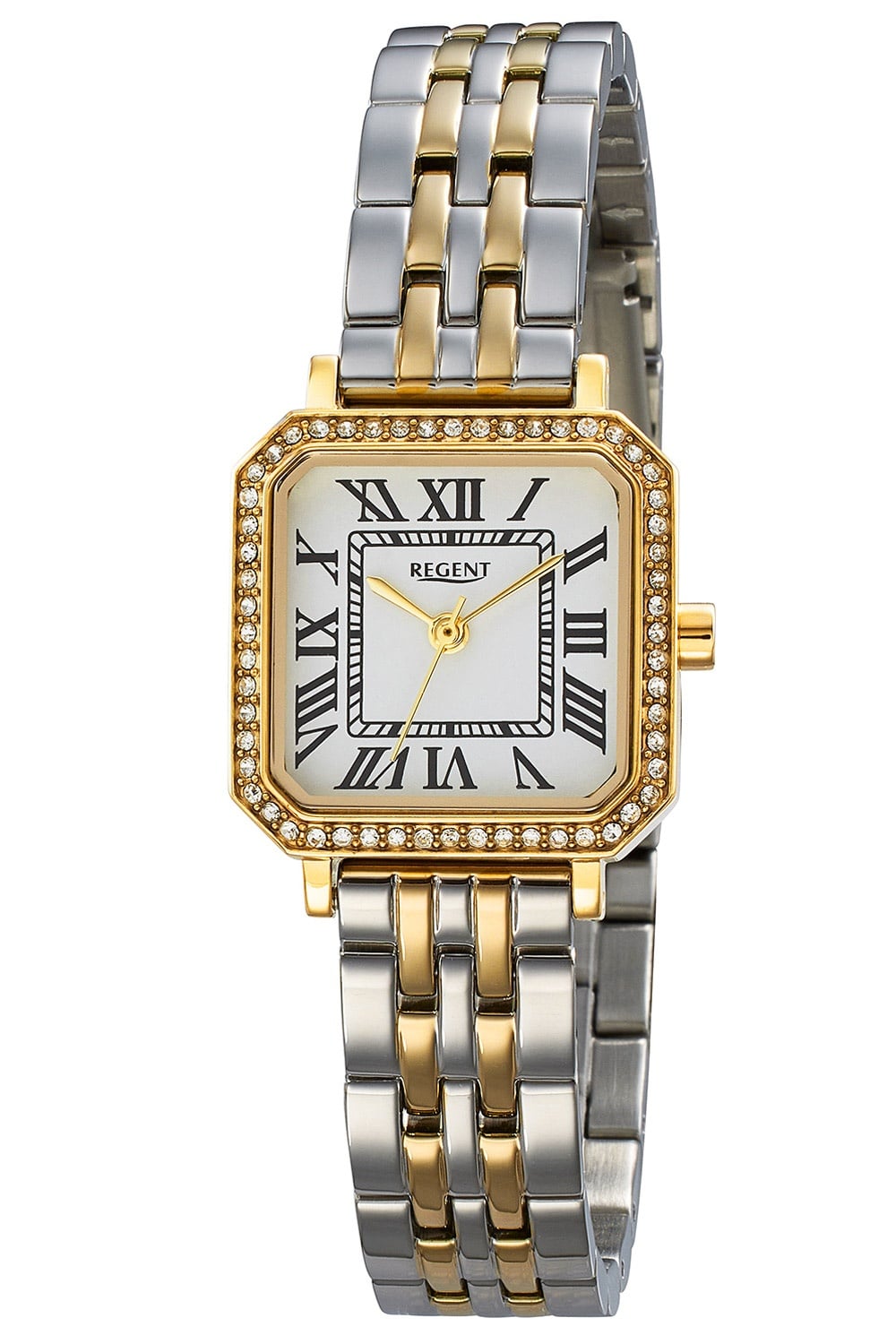 Regent F-1649 Damenuhr Quarz Bicolor