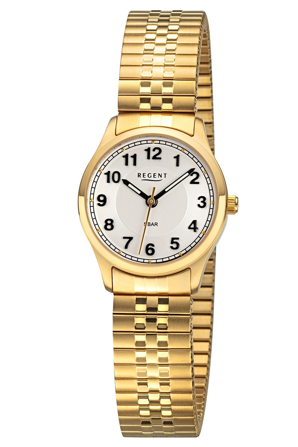 Regent BA-886 Damenuhr mit Zugband Goldfarben