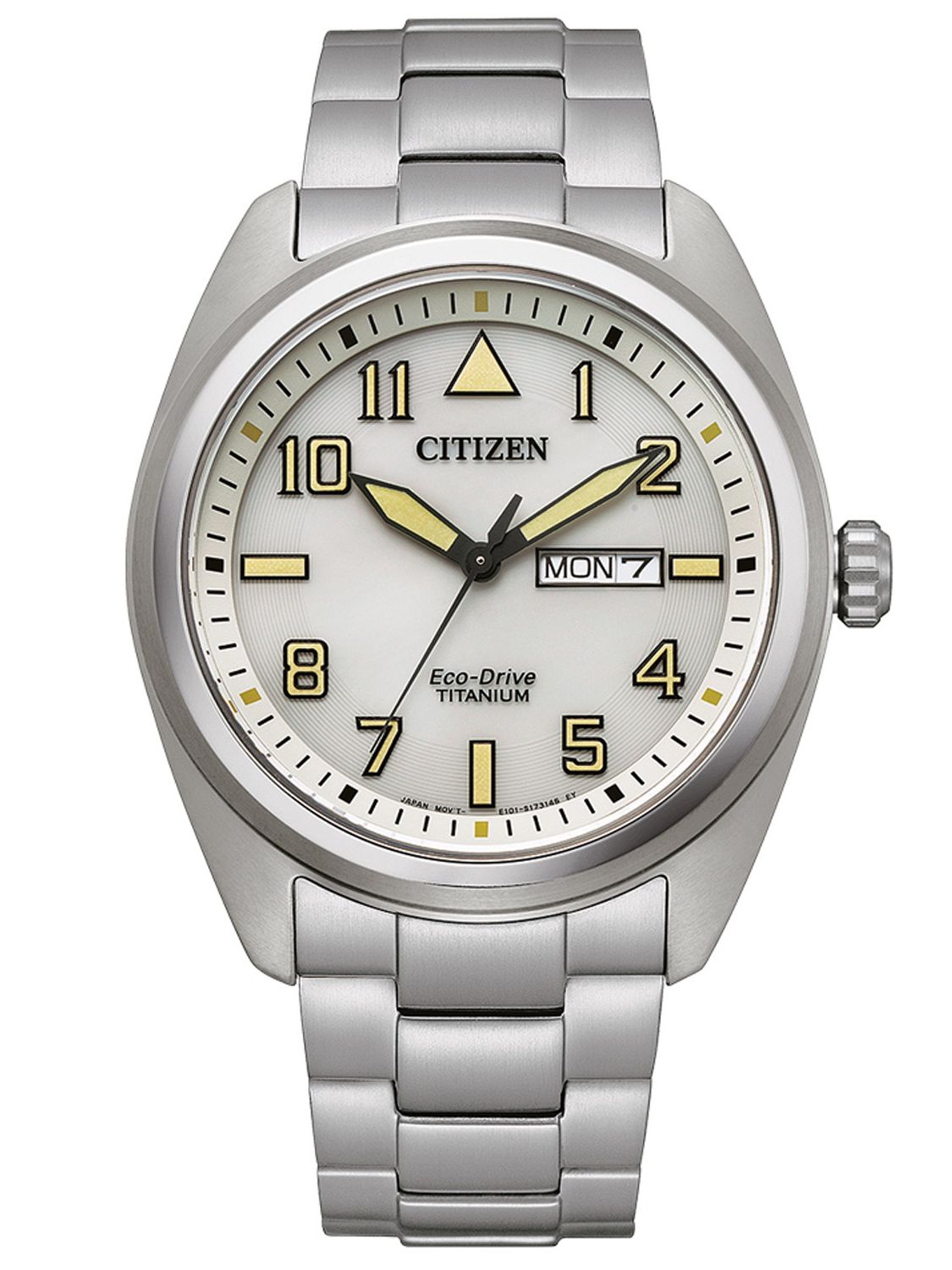 Citizen Eco Drive Men S Watch Titanium White Bm8560 88xe