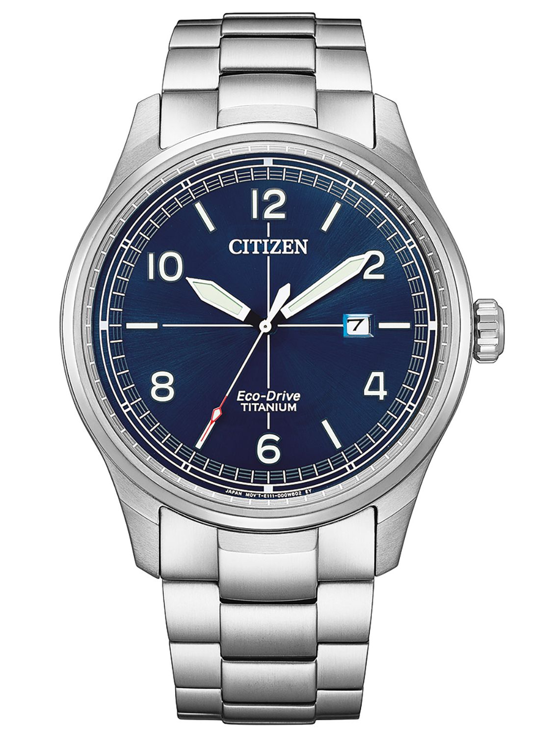 Citizen Eco-Drive Herren-Armbanduhr Titan • Blau BM7570-80L uhrcenter