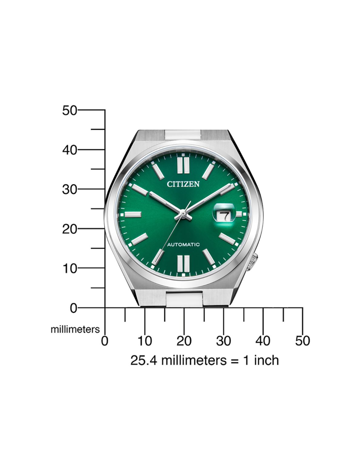 Citizen Herren-Armbanduhr Automatik NJ0150-81X Stahl/Grün • uhrcenter