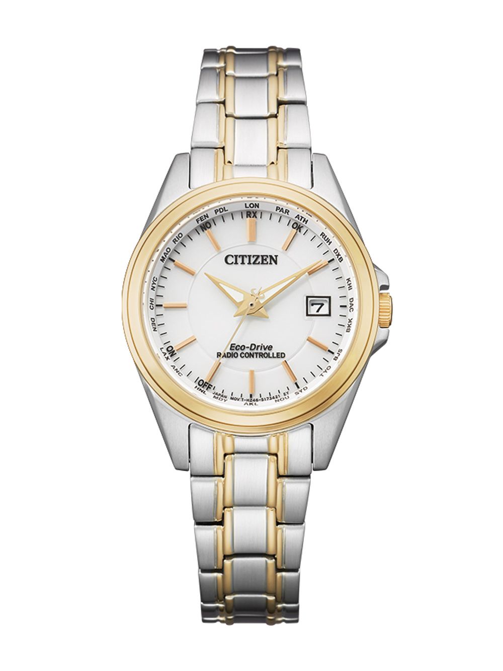 Citizen EC1186-85A Eco-Drive Ladies' Watch Radio-Controlled Solar Two-Colour