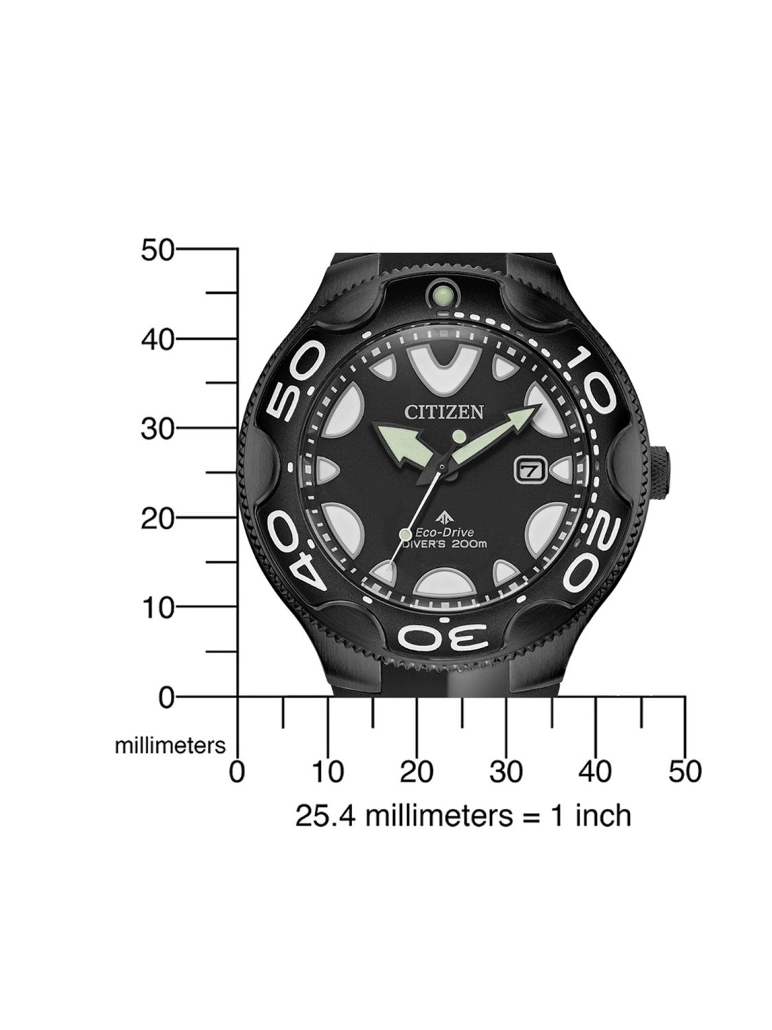 Citizen Black Solar Wristwatch BN0235-01E Orca uhrcenter Men\'s Promaster • Eco-Drive