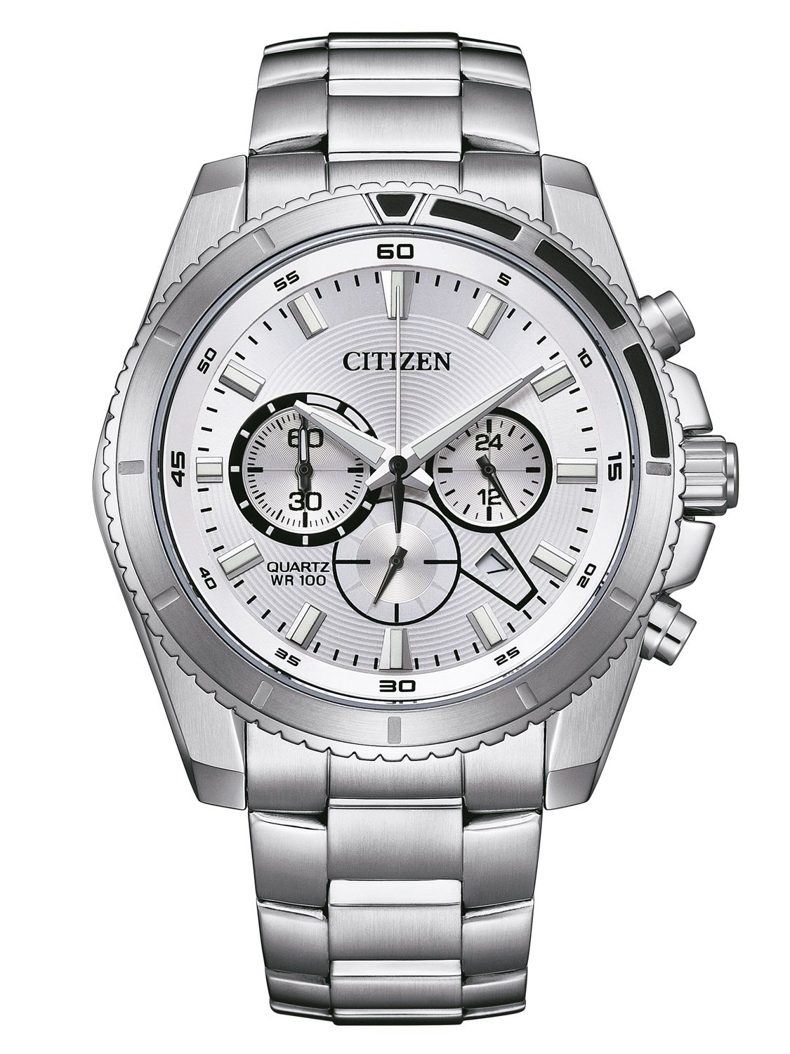 Citizen Men\'s Watch Chronograph Steel/Silver Tone AN8200-50A uhrcenter •