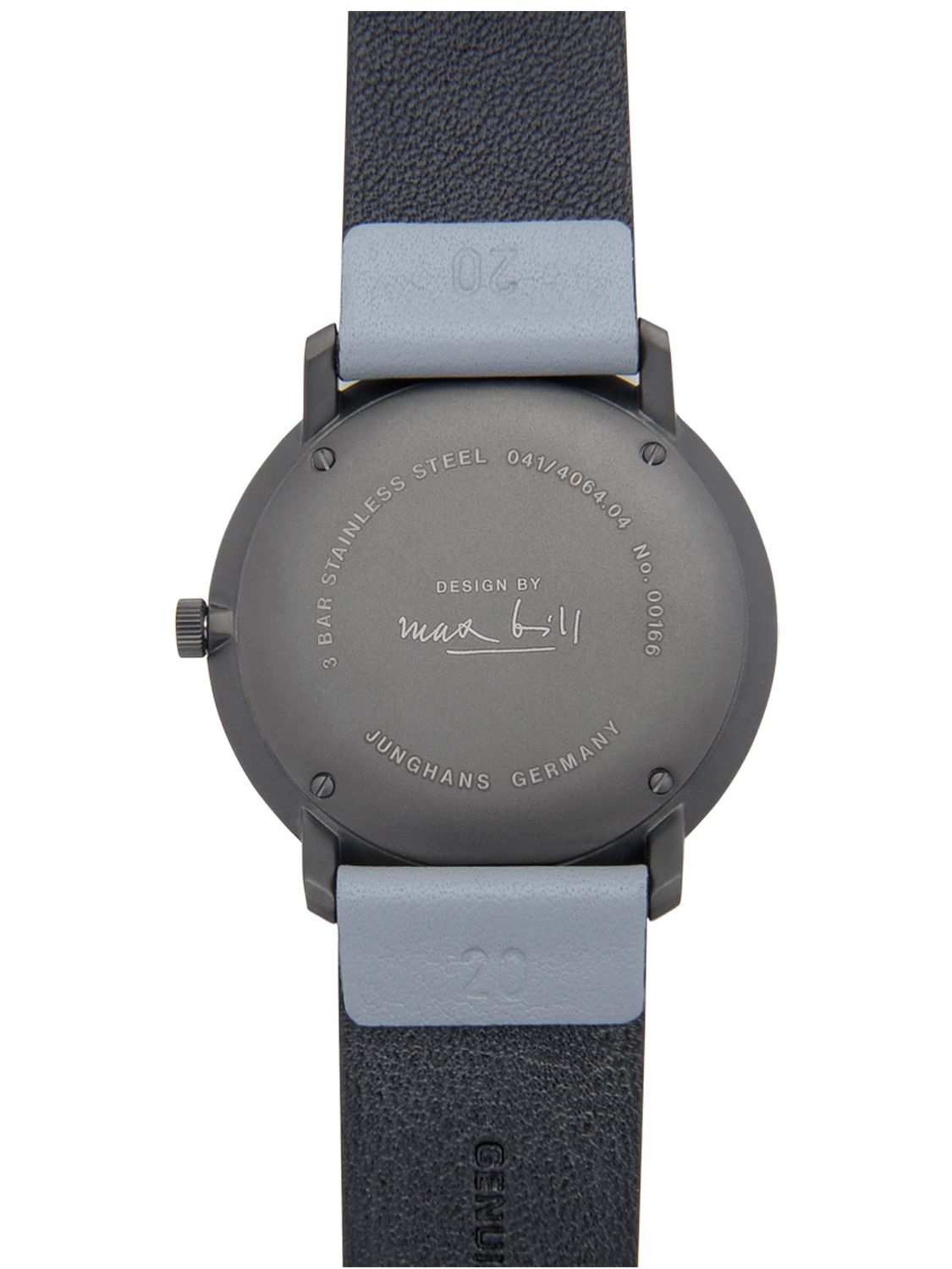 Junghans 041/4064.04 max bill Quartz Wristwatch Grey