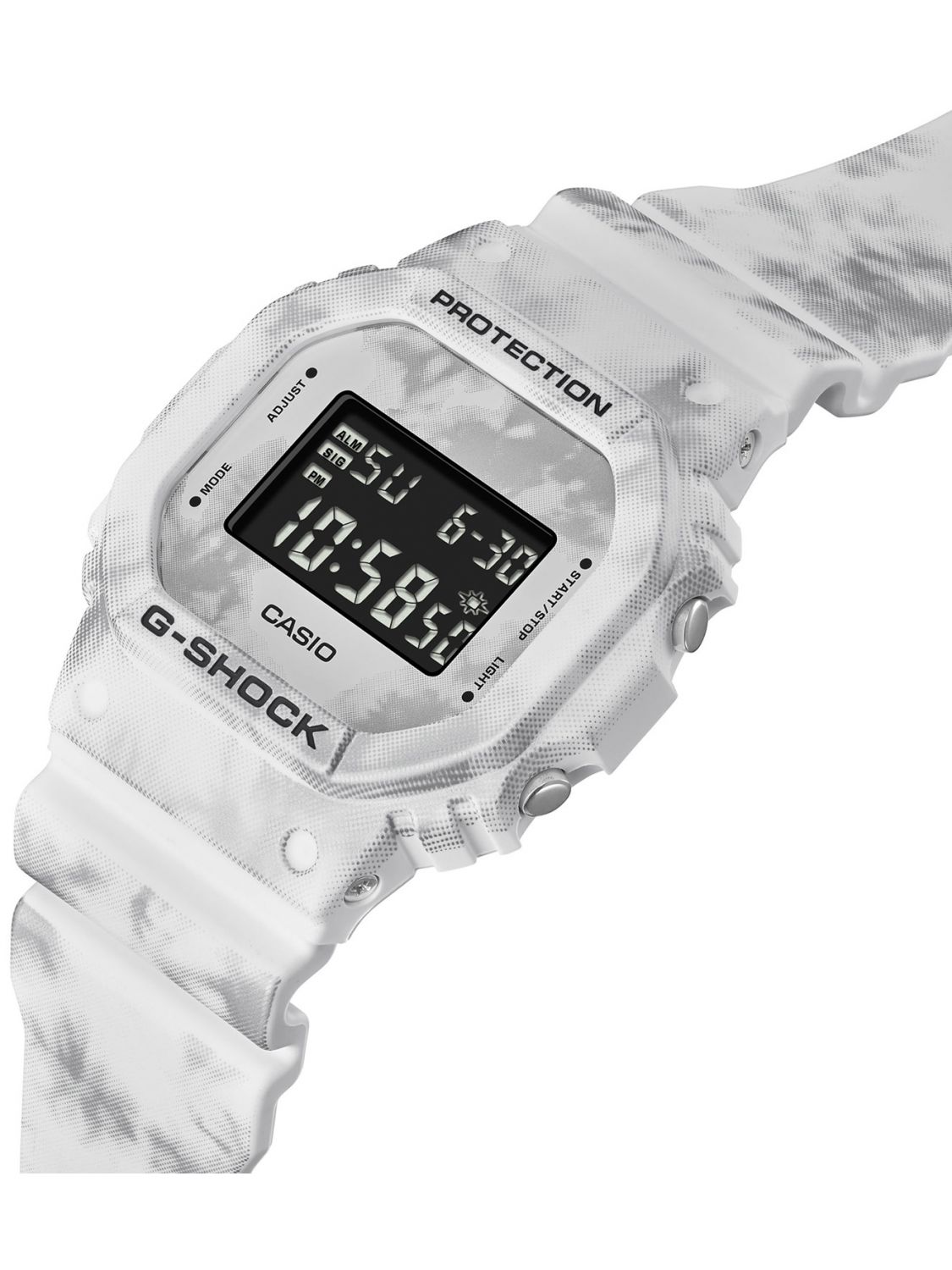Casio DW-5600GC-7ER G-Shock The Origin Digital Watch White Marbled