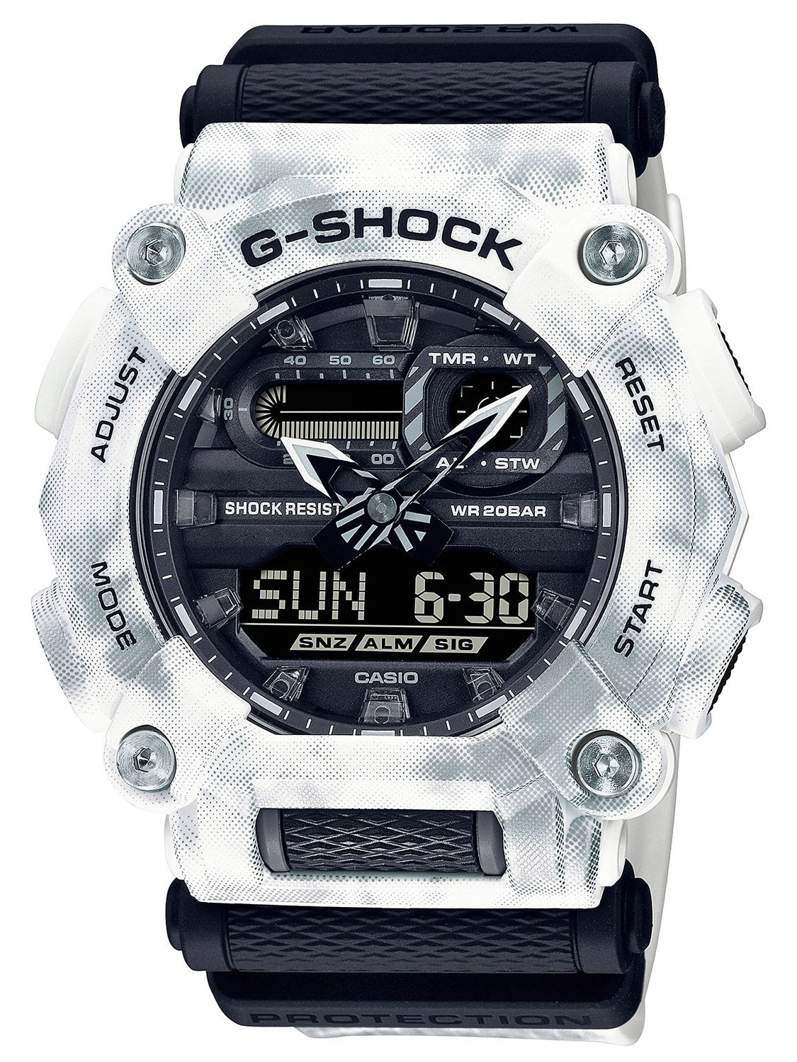 silver g shock watch men's