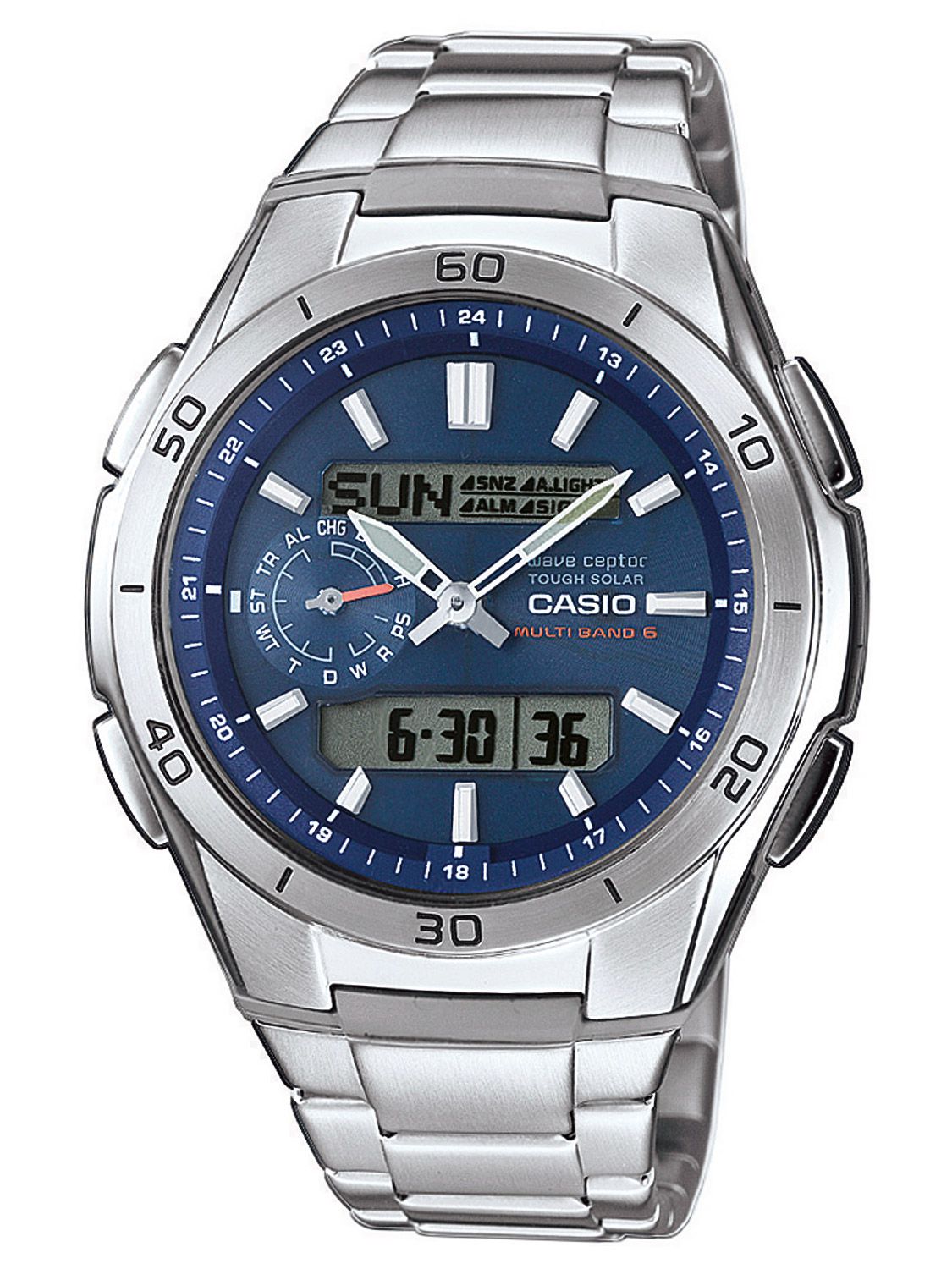 Casio Solar Radio Controlled Mens Watch WVA M650D 2AER uhrcenter