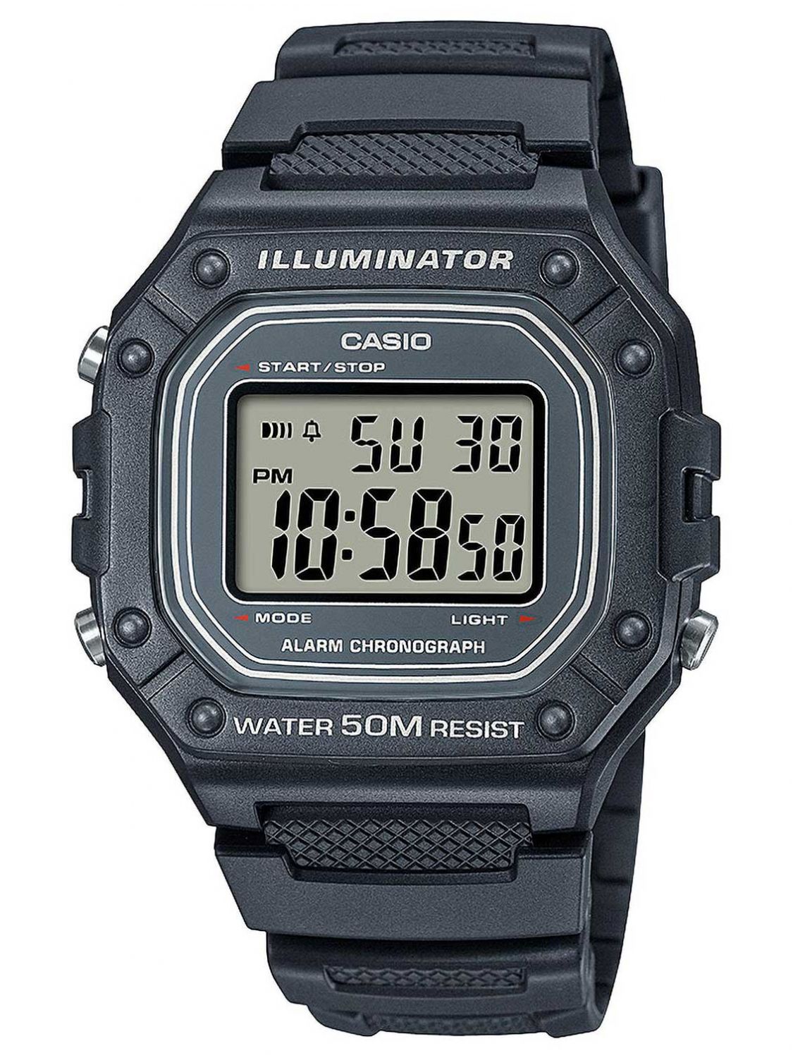 Casio W-218H-8AVEF Collection Men's Digital Watch Dark Grey