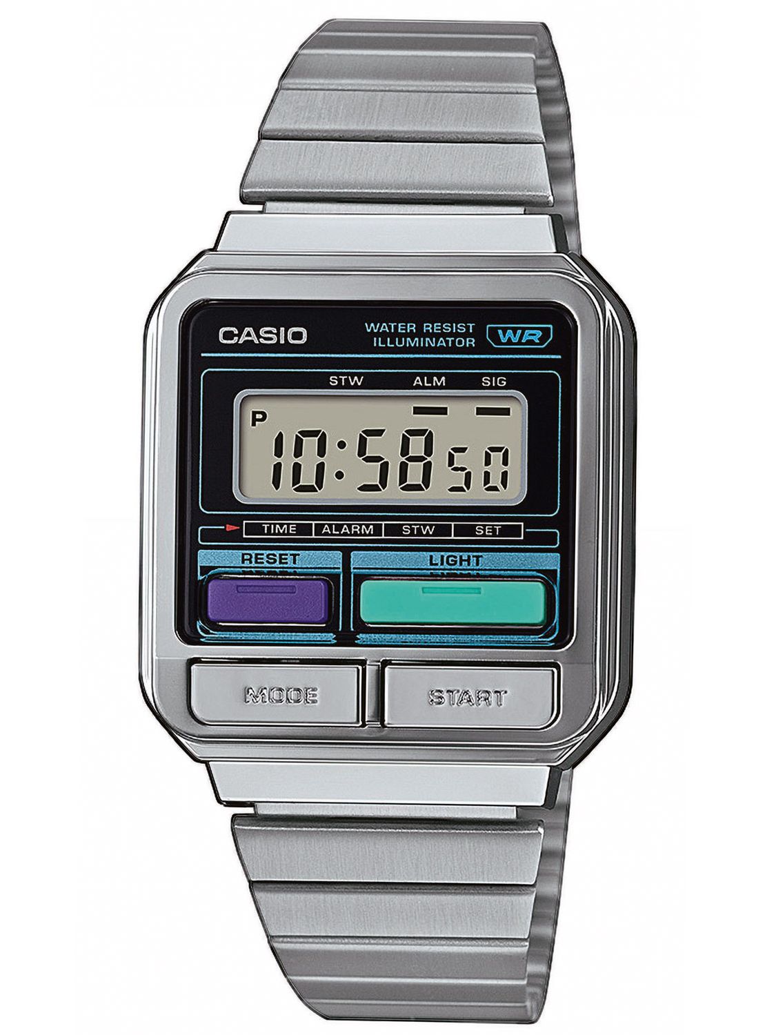 Casio Collection Armbanduhr - Retro-Design Digitaluhr - Herrenuhren -  Armbanduhren für Männer