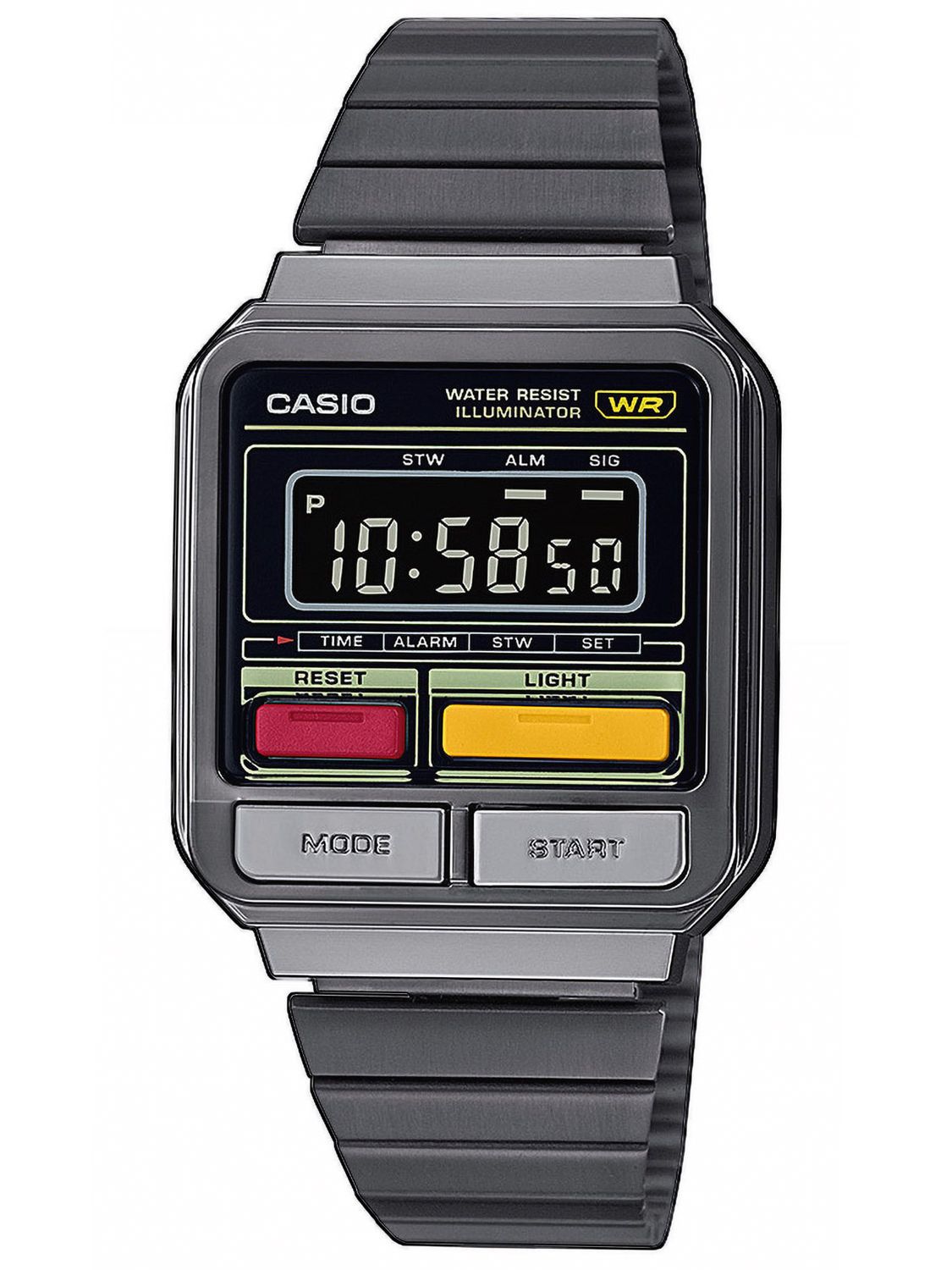 Casio Vintage Digital-Armbanduhr in Unisexgröße Grau A120WEGG-1BEF