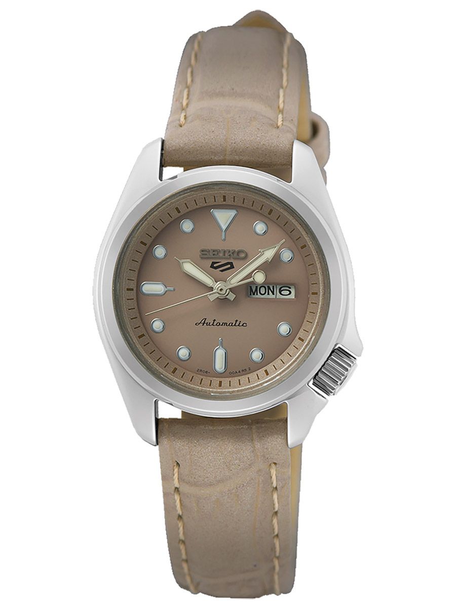 Seiko 5 Sports SRE005K1 Ladies' Wristwatch Automatic Taupe