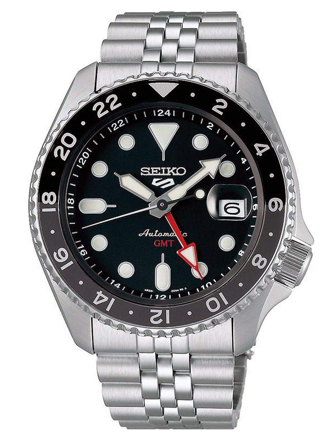 Seiko 5 Sports SSK001K1 Men's Watch Automatic GMT Steel/Black