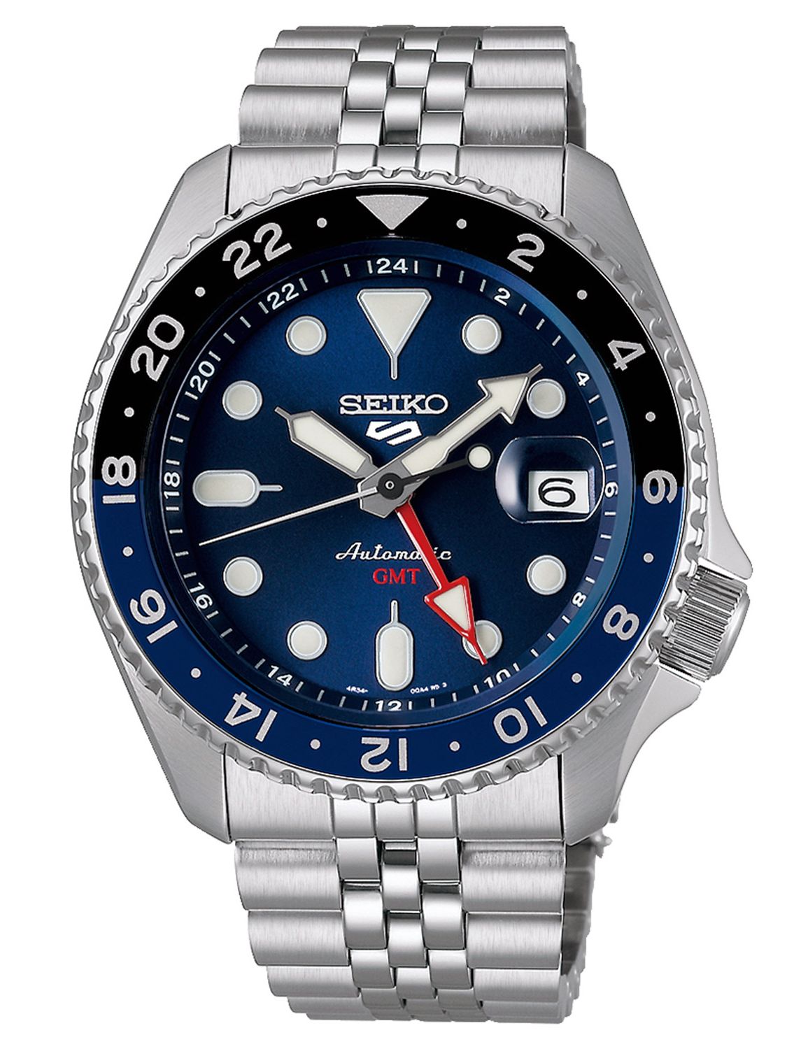 Seiko 5 Sports SSK003K1 Men's Watch Automatic GMT Steel/Blue