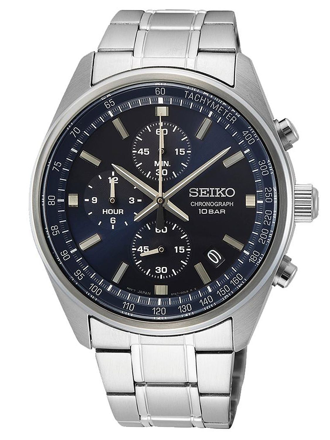 Seiko SSB377P1 Chronograph Men's Watch with Stainless Steel Bracelet