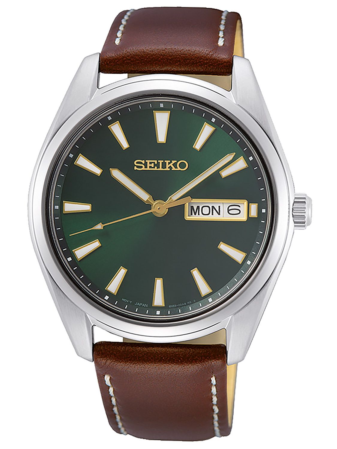 Seiko SUR449P1 Men´s Wristwatch with Sapphire Crystal Brown/Green