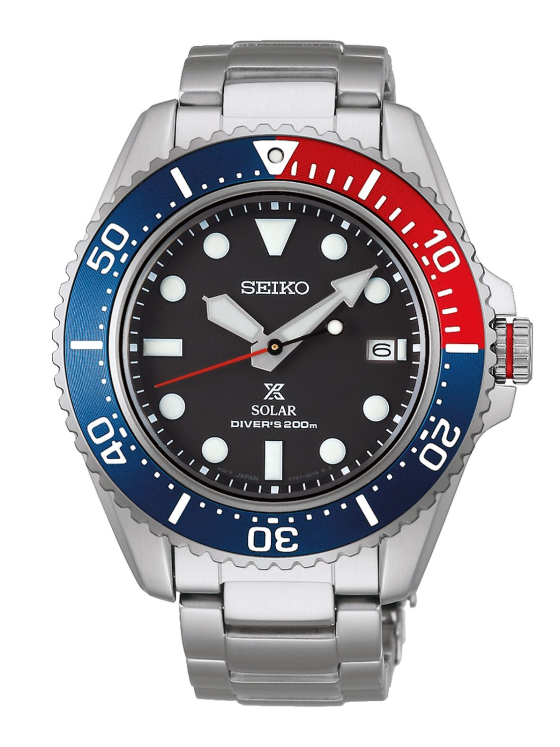 Seiko Prospex Sea Herrenuhr Solar Taucheruhr Blau Rot SNE591P1