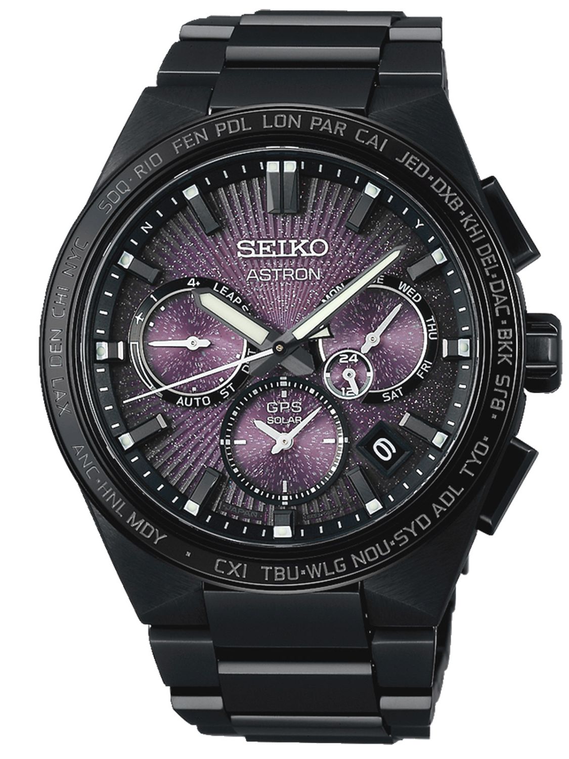 Seiko SSH123J1 Astron GPS Solar Men's Watch Titanium Limited Edition