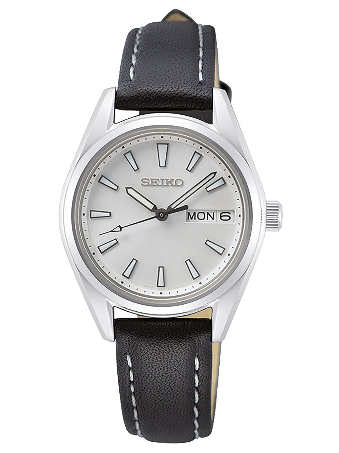 Seiko SUR455P1 Ladies´ Watch with Sapphire Crystal and Leather Strap