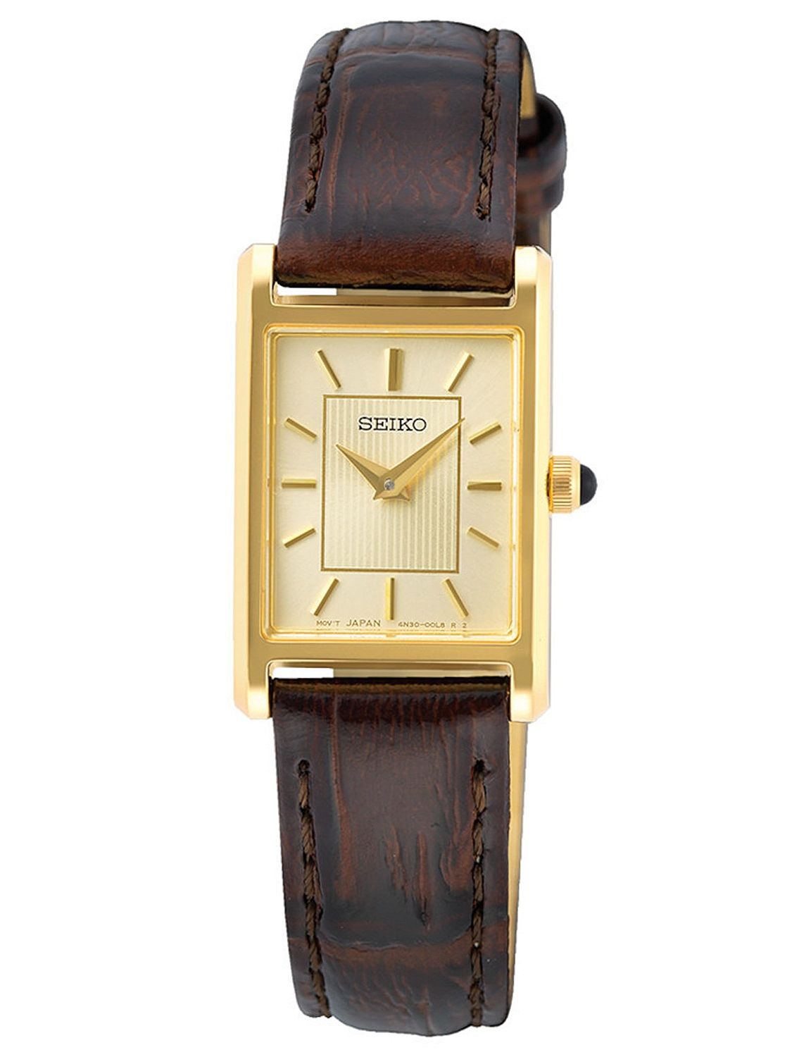 SEIKO SWR066P1 Ladies' Watch with Brown Leather Strap