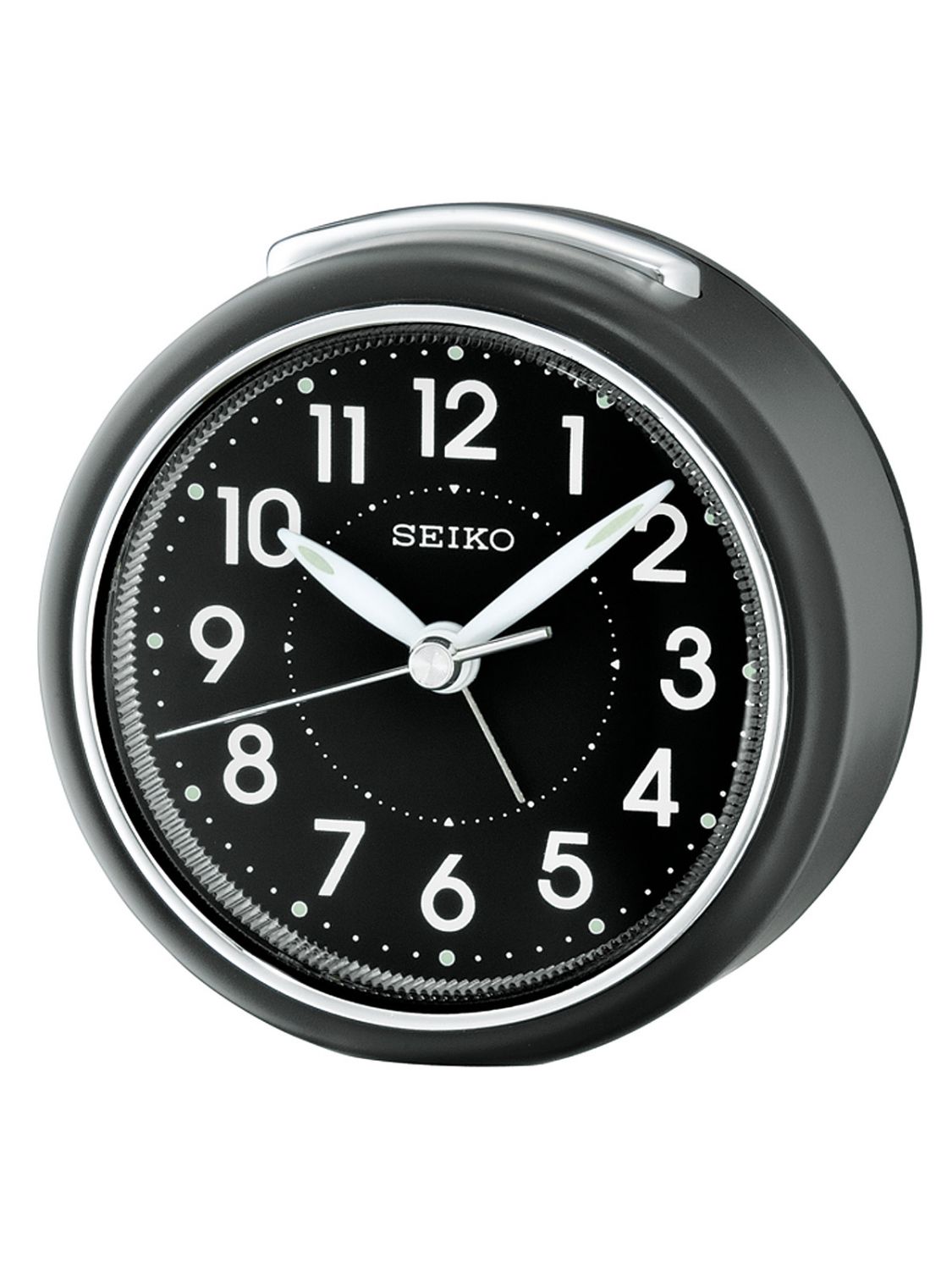 Casio Seiko Black Sweep Second Hand Bell Snooze Function Alarm Clock 