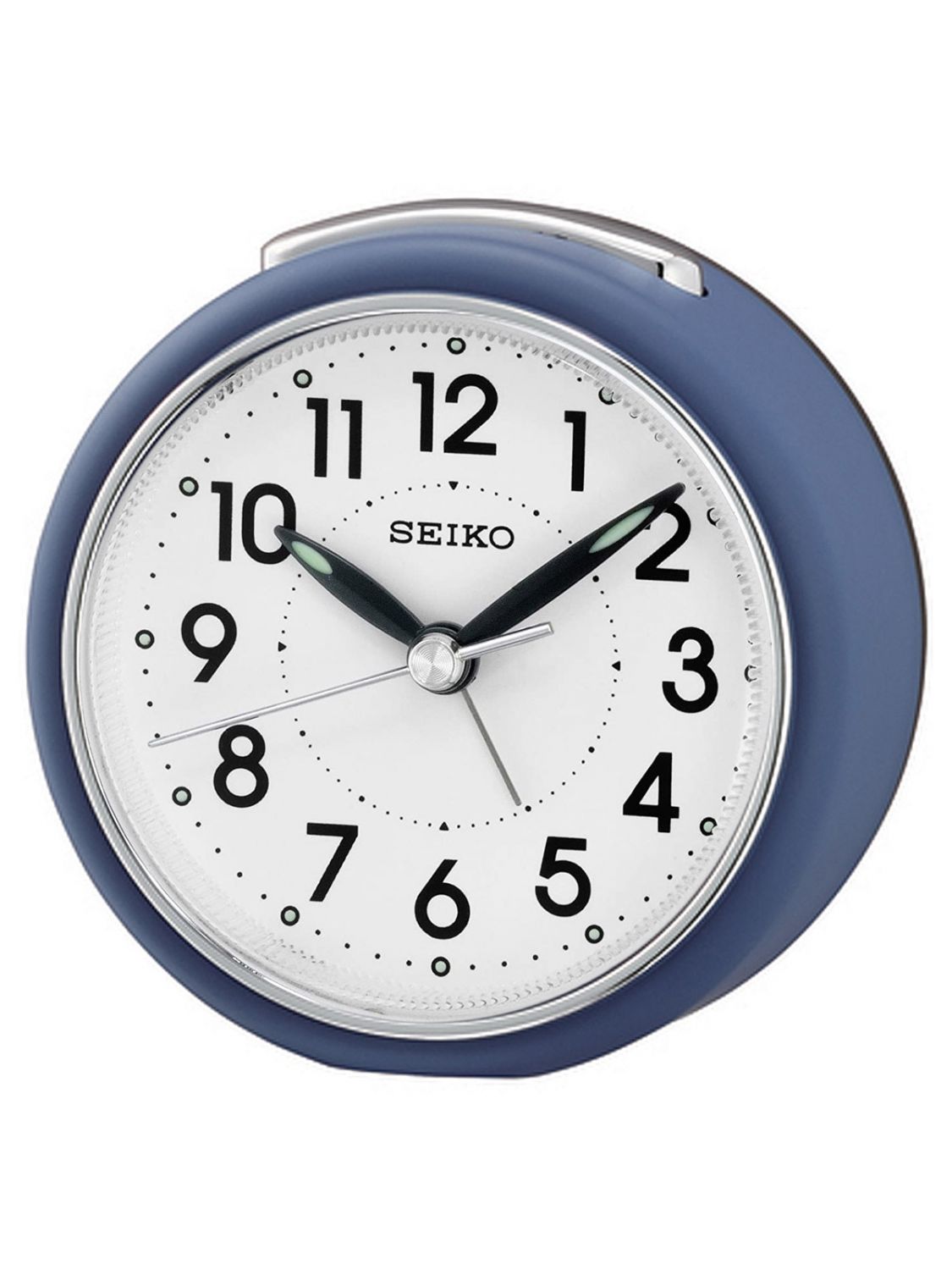 SEIKO QHE125L Alarm Clock with Silent movement Blue