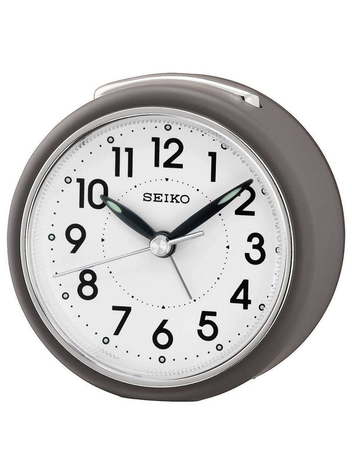 SEIKO QHE125N Alarm Clock with Silent Movement Grey