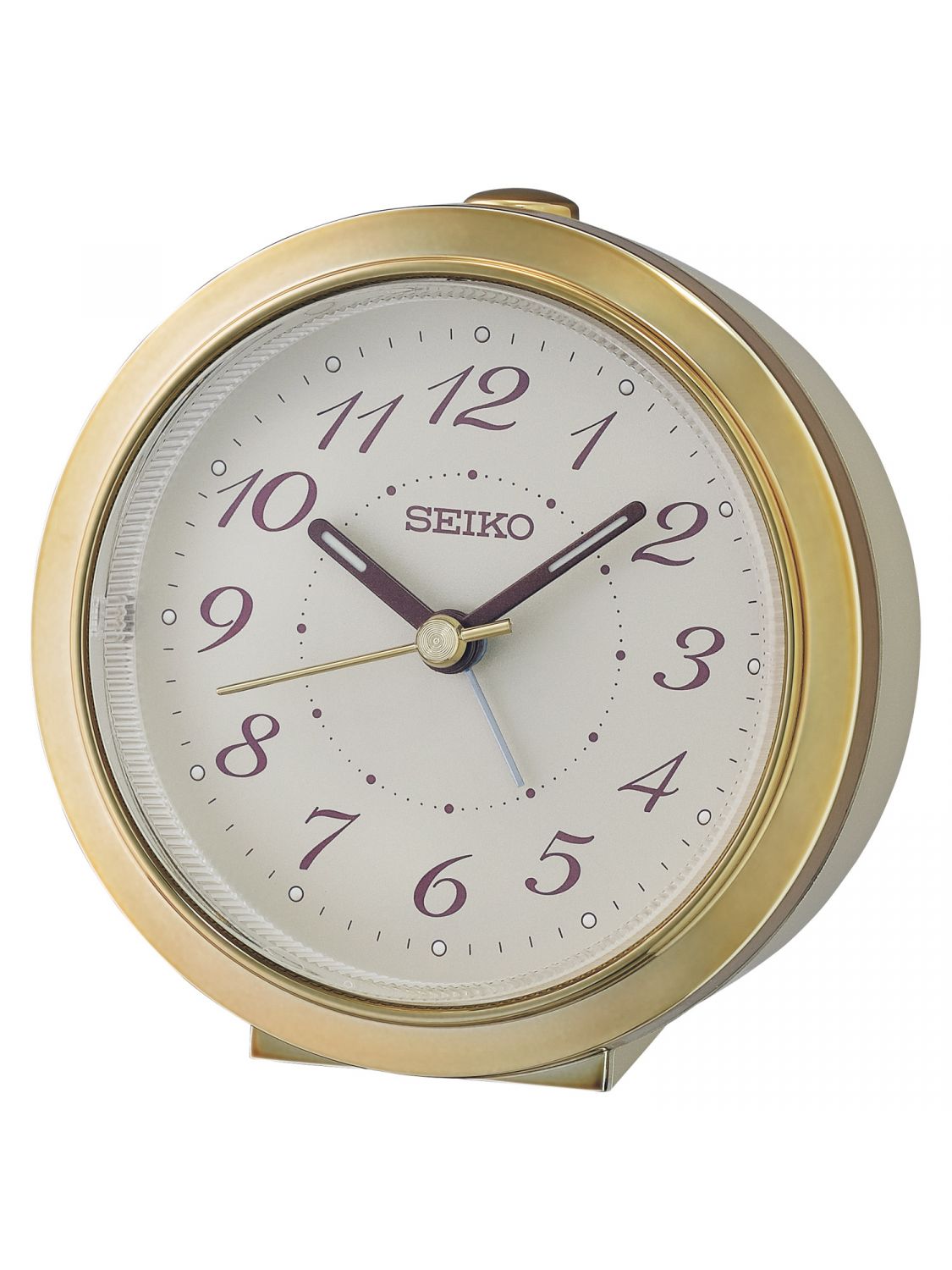 SEIKO QHE187G Alarm Clock Quartz Gold Tone • uhrcenter