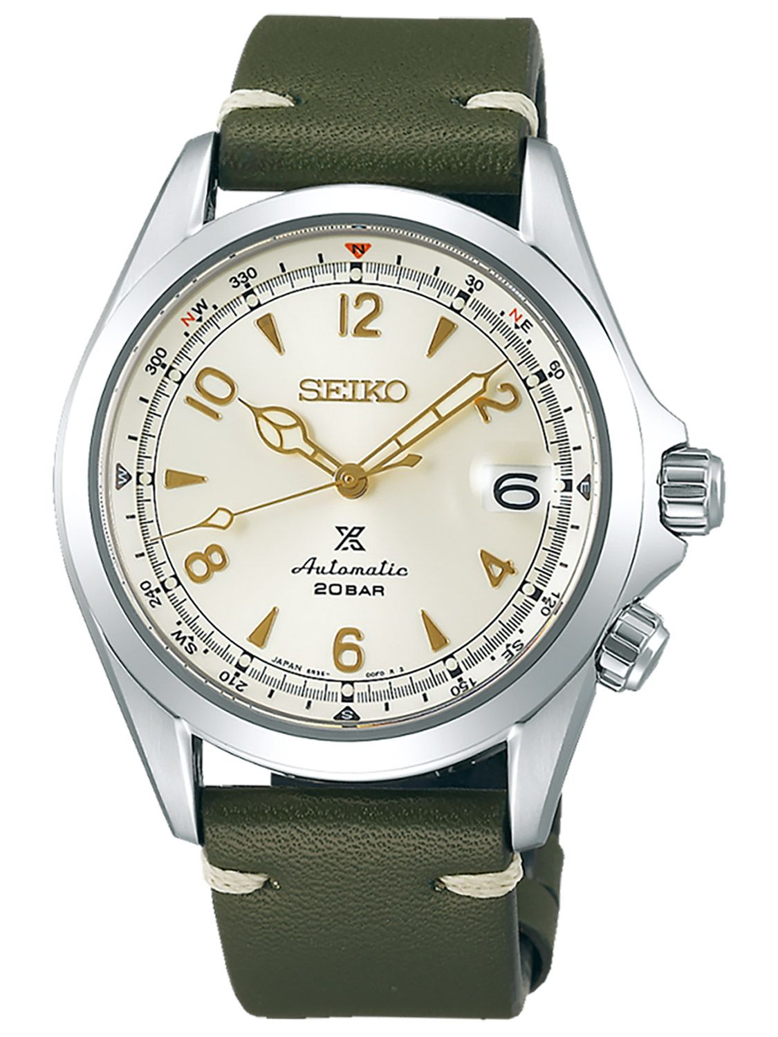 automatic watch with compass