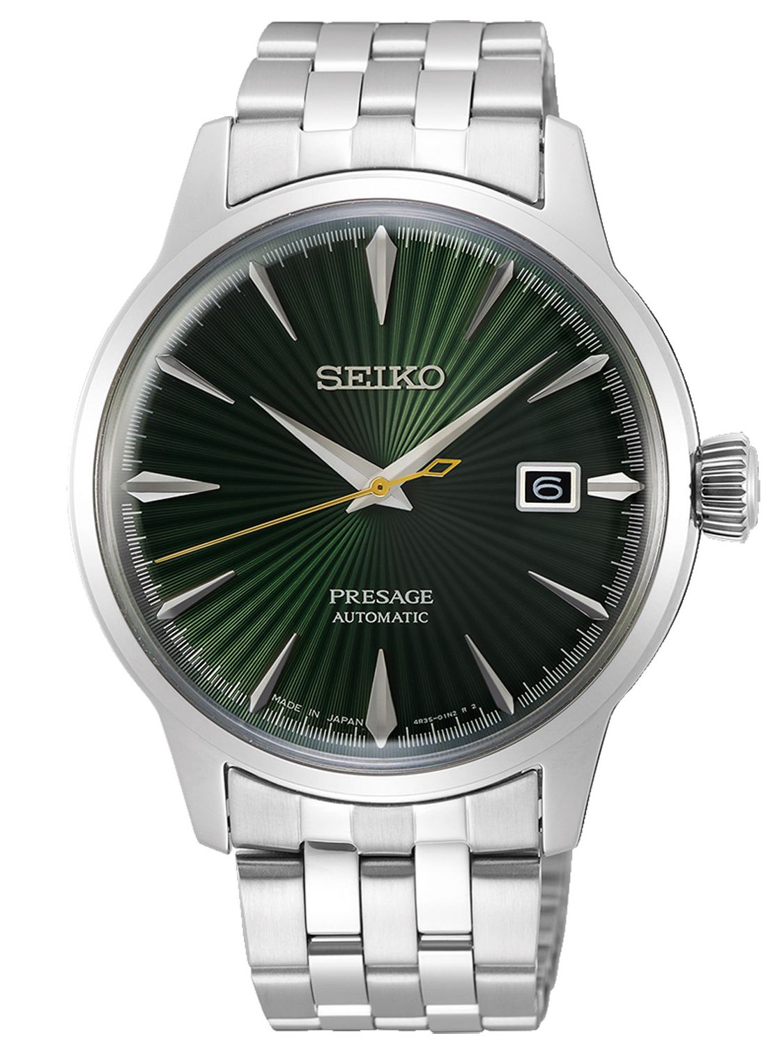 Seiko SRPE15J1 Presage Automatic Men's Watch Cocktail silver / green