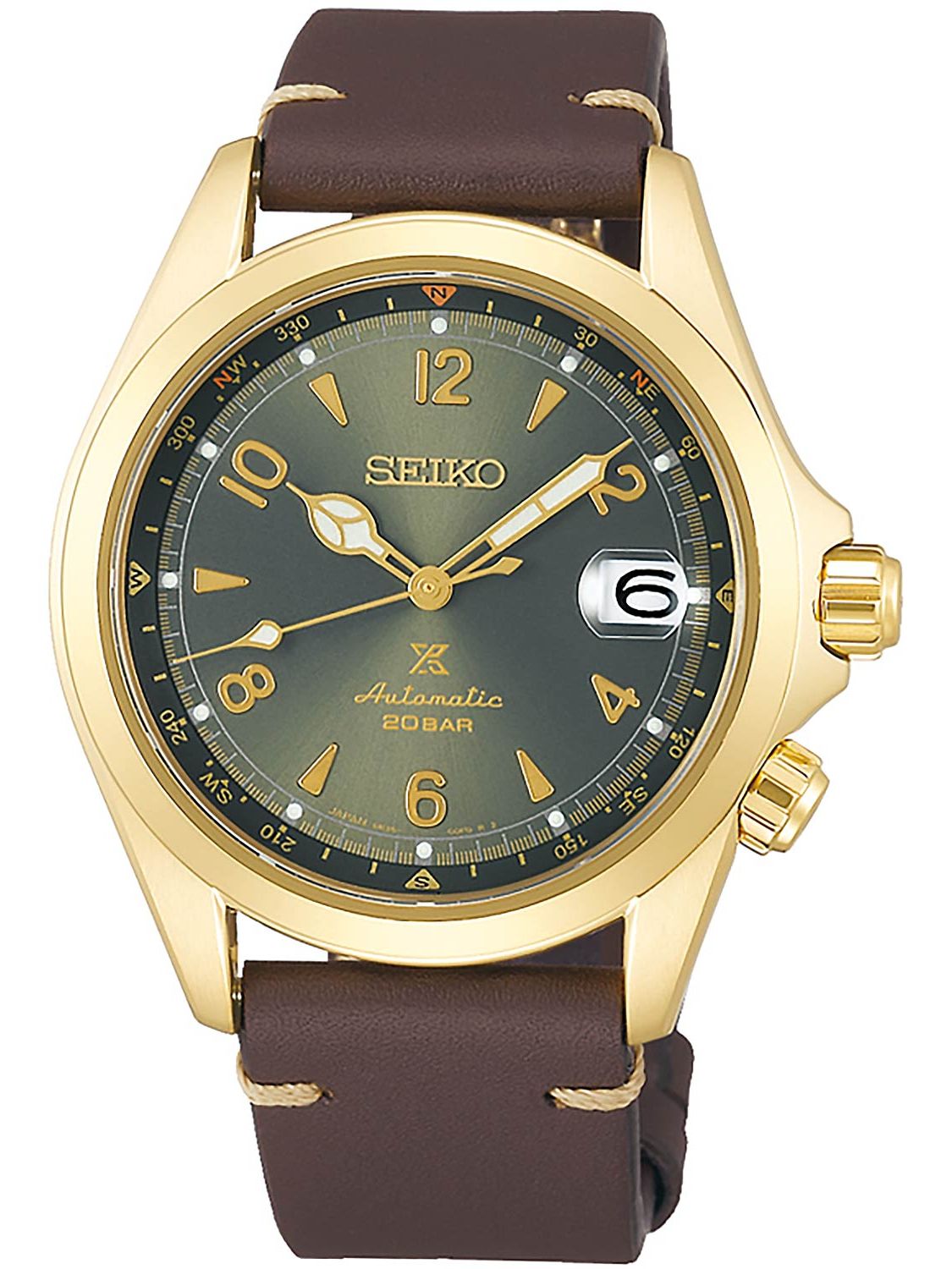 SEIKO SPB210J1 Prospex Automatic Watch Alpinist Brown/Green